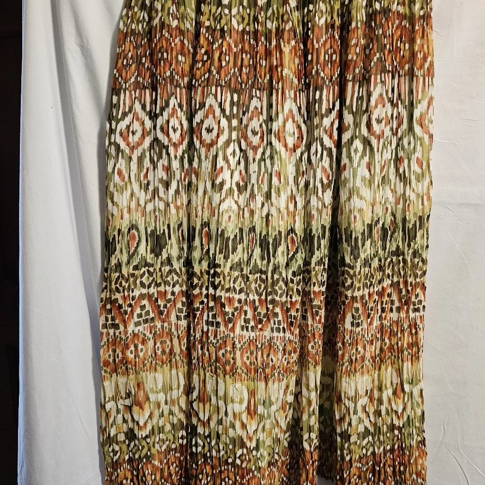 New Alfred Dunner Orange and Green  Skirt Size 16
